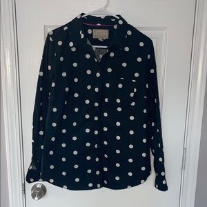 Banana Republic Soft Wash Polka Dot Shirt 100% Cotton